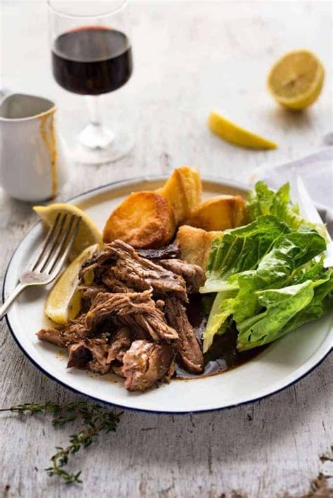 Greek Slow Roasted Leg Of Lamb Recipetineats