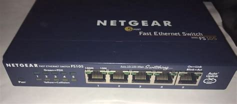 Netgear Prosafe Fs105 5 Port Unmanaged Desktop Fast Ethernet Switch