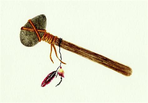 Native American Stone Tomahawk Painting By Michael Vigliotti Pixels