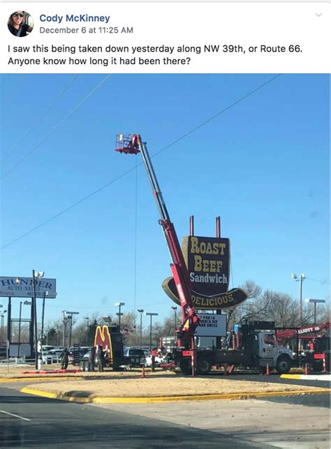 Arby's demolishes vintage neon "Cowboy Hat" sign! - The Lost Ogle