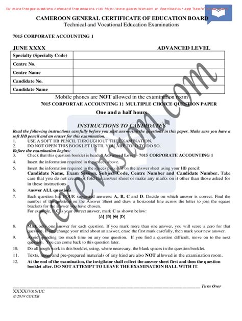 Fillable Online Technical And Vocational Education Examinations Fax