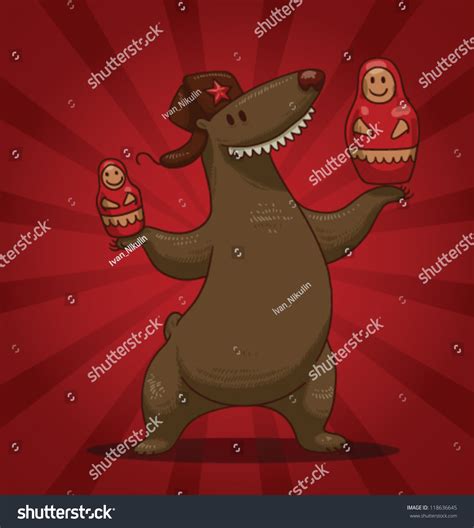Russian Bear 05 Vector: стоковая векторная графика (без лицензионных ...
