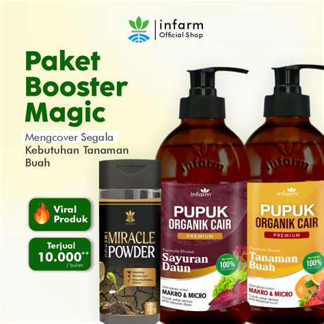 Jual Infarm Paket Pupuk Booster Magic Poc Buah Poc Sayur Miracle