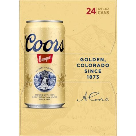 Coors Banquet Lager Beer Cans Fl Oz Qfc