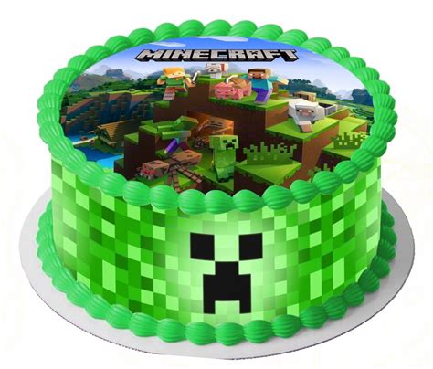 Zestaw Na Tort Op Atek Minecraft Obwody Hit Allegro Pl