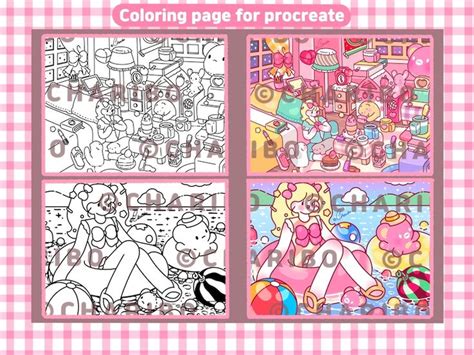 Charibo Art July Set Libro Digital Para Colorear P Ginas Para