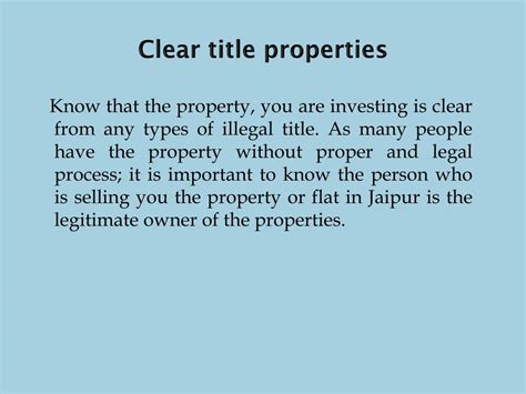 Ppt Excellent Tips For Buying An Investment Property Powerpoint