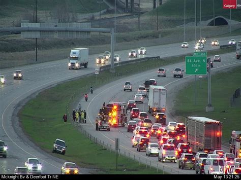 Yyc Transportation On Twitter Alert Traffic Incident On Nb Deerfoot