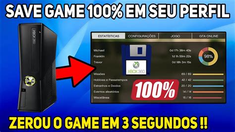 COMO TRANSFERIR UM JOGO SALVO 100 PARA SEU PERFIL NO SEU XBOX 360