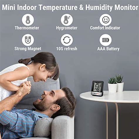 ThermoPro TP49 Mini Termómetro Higrómetro Digital Termohigrómetro de