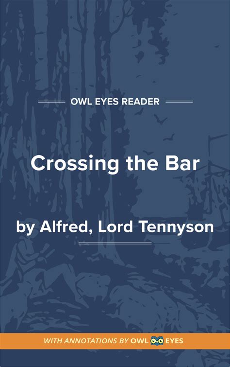 What Is Crossing The Bar Poem About