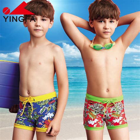 Yingfa children's swimming trunks Boys swimsuit Boys baby middle and ...