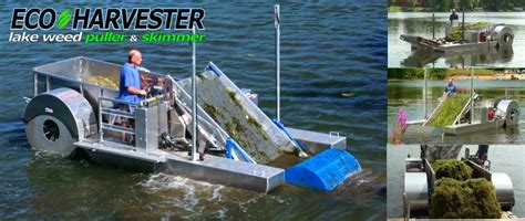 Aquatic Weed Harvester Puller Cutter Skimmer