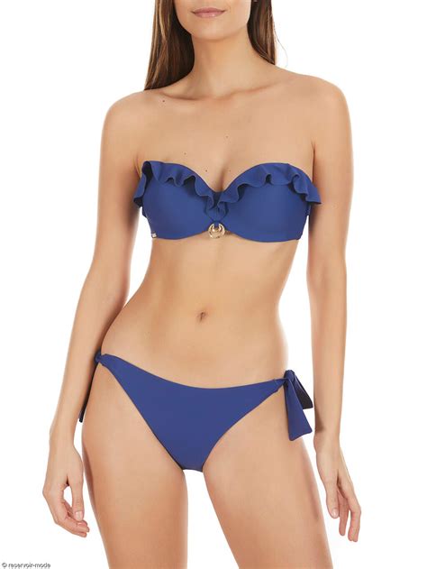 Haut Maillot De Bain Bandeau Volants Basica R Servoir Mode Lingerie