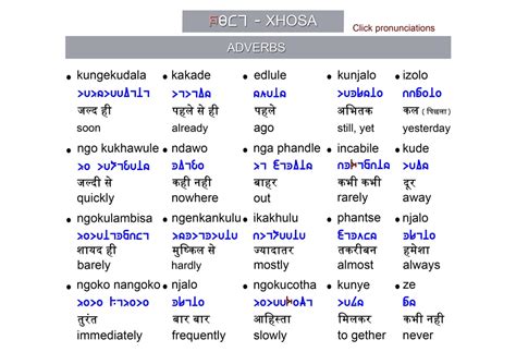 Xhosa A Common Script For The World