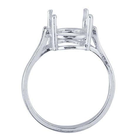 Sterling Silver Readyset™ 18 X 13mm Oval Ring Mounting