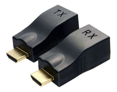 Extensor Conversor Hdmi Via Cabo Rede Rj K M Cat E Mercado Livre