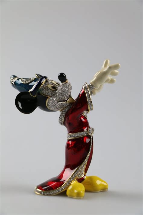 Arribas X Swarovski Mickey Mouse Sorcerer Figuur Ge Mailleerd