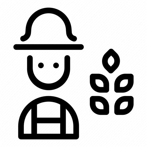 Agriculture Avatar Farm Farmer Harvest Nature Wheat Icon