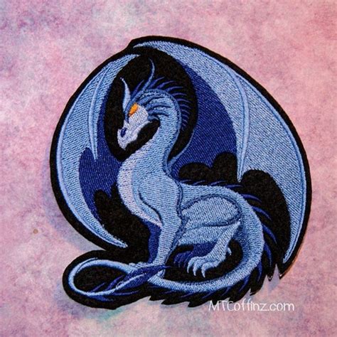 Red Dragon Baroque Iron On Embroidery Patch Mtcoffinz Choose Etsy