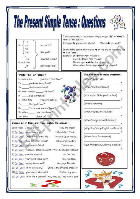 Present Simple Tense Interactive Worksheet Present Simple Quiz