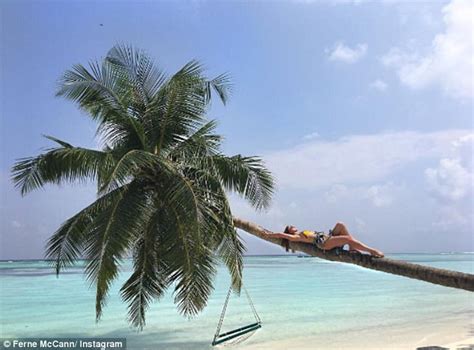 Ferne McCann Poses In A Bikini Puff Top In The Maldives Daily Mail Online