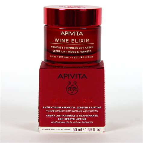 Apivita Wine Elixir Crema Textura Ligera Antiarrugas Y Reafirmante Ml