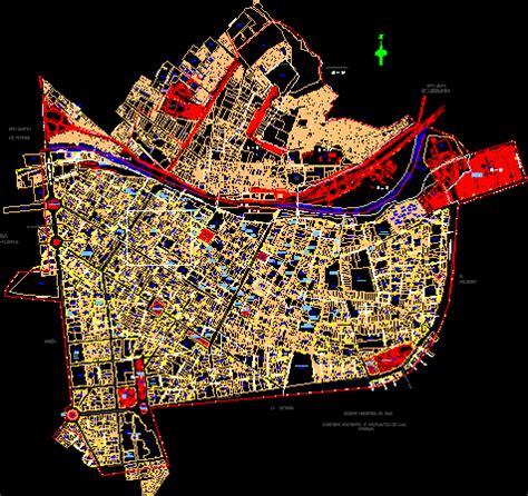 Lima Historic Center Plane DWG Block For AutoCAD Designs CAD