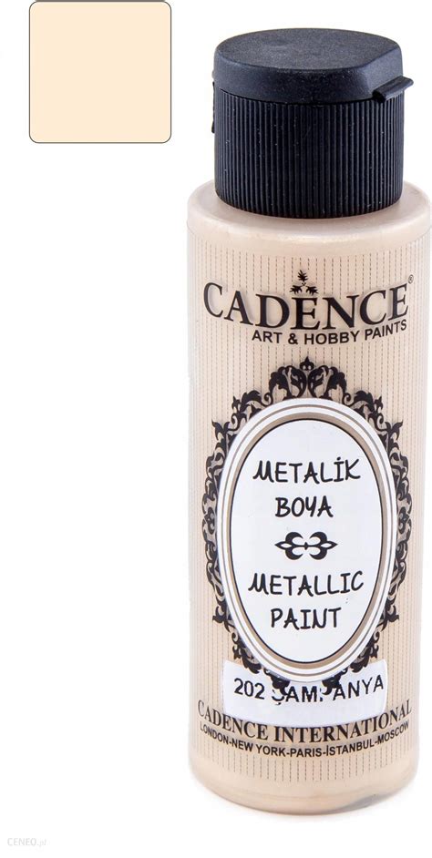 Cadence Farba Akrylowa Metalizowana Metallic 70ml Szampański Ceny i