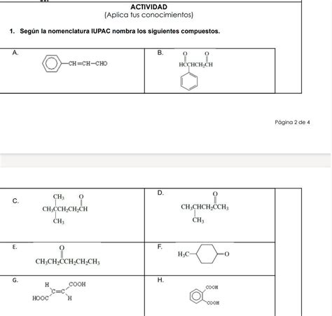 Solved Seg N La Nomenclatura Iupac Nombra Los Siguientes Compuestos