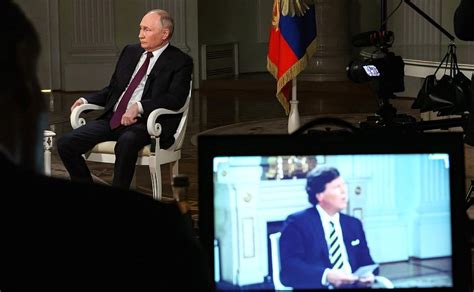 Entrevista recorde de Putin Tucker Carlson atrai atenção global