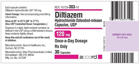 Diltiazem Hydrochloride Capsule Extended Release