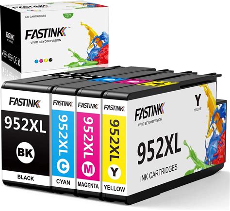 Fastink 952xl Ink Cartridges With Updated Chip Replacement For Hp 952xl Ink