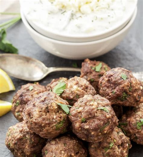 Greek Turkey Meatballs With A Tzatziki Sauce And Basmati Rice MyFitNutro