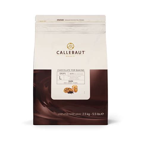 Bakershome Callebaut Dark Chocolate Large Bakestable Drops Chips