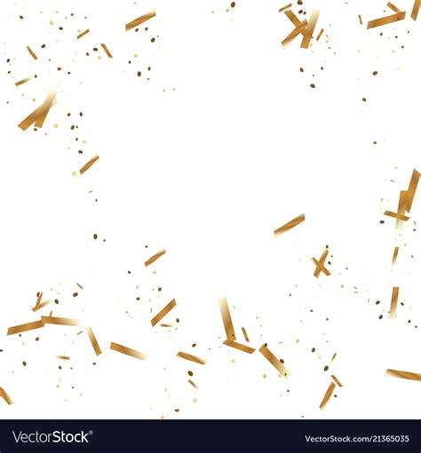 Gold confetti background Royalty Free Vector Image