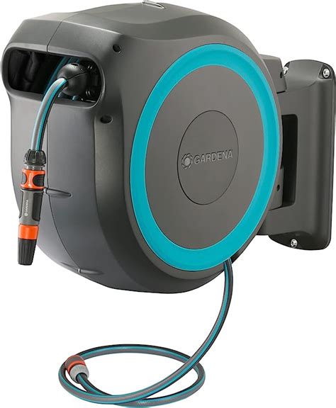 Gardena 18630 37 115 Ft Wall Mounted Auto Retractable Hose Reel Frost Proof Rollcontrol