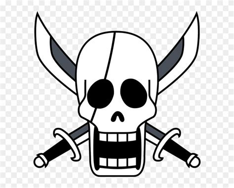 Gold Pirates Skull - One Piece Shanks Flag - Free Transparent PNG ...