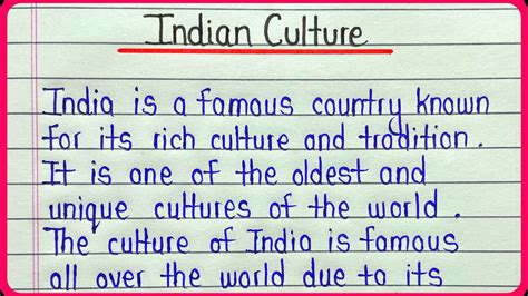 Indian Culture Essay In English How To Write An Essay On Indian