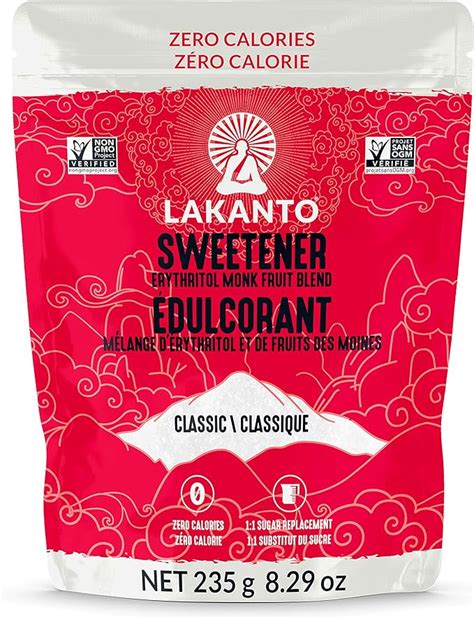 Lakanto Classic Monkfruit Sweetener With Erythritol White Sugar Substitute Zero Calorie Keto