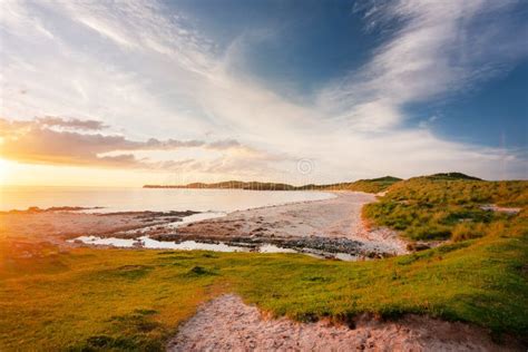 Balnakeil Beach And Sand Dunes At Sunset In The Mid Summer Lairg