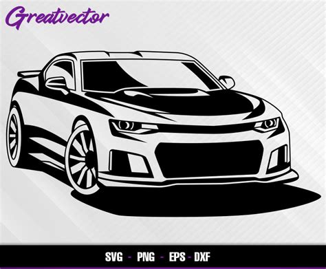 Camaro Zl1 L Eps Svg Png Dxf L Vector Art Etsy Uk