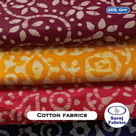 Cotton Printed Fabrics By Saroj Fabrics Fabric Shops Online