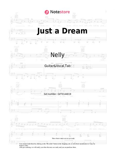 Just A Dream Chords And Voice Guitar Nelly In Note Guitar