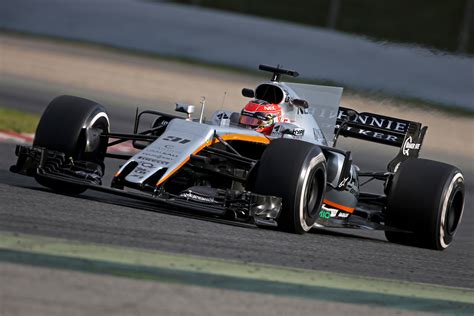 Ocon Completes Laps For Force India India In F