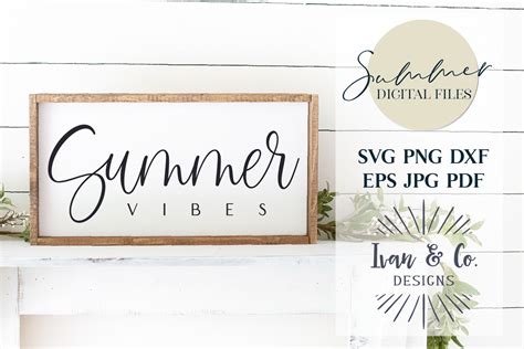 Summer Vibes Summer SVG Sublimation Graphic By Ivan Co Designs