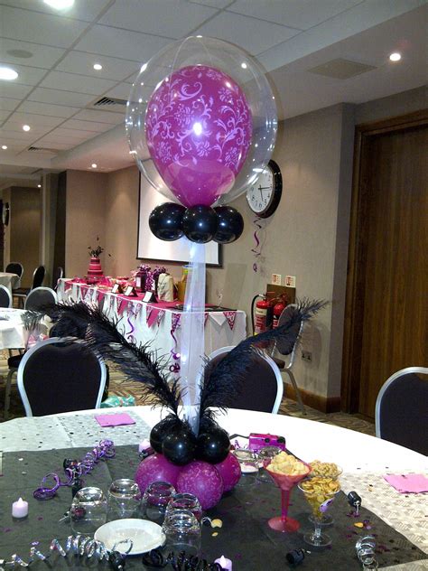 Lovely Wild Berry Centre Piece Using Long Lasting Shiny Bubble Balloons