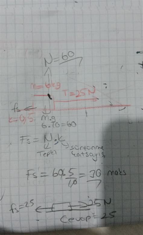 Sinif Fizik Kuvvet Hareket Soru Ekte Eodev