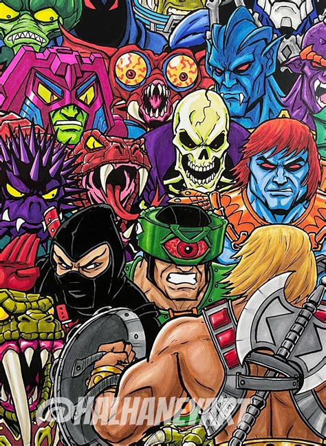 He Man Rogues Gallery X Fine Art Print Etsy Australia