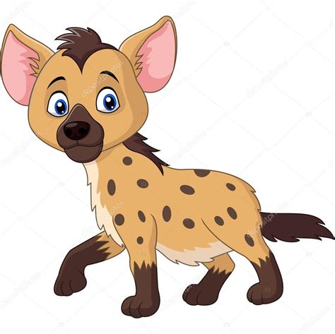 Cartoon funny hyena walking isolated on white background ⬇ Vector Image by © dreamcreation01 ...